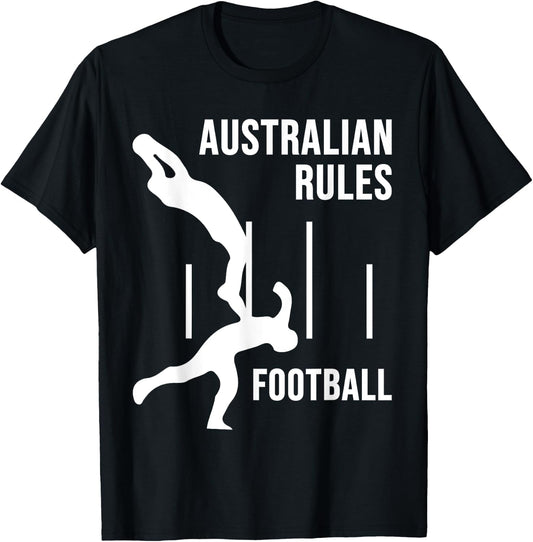Great Aussie Sport Gift - Australian Rules Football Lovers T-Shirt - T-Shirt | Black