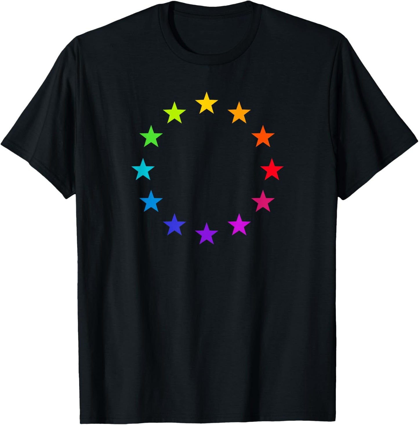 Europe symbol logo sign stars EU European Union flag banner T-Shirt - T-Shirt | Black