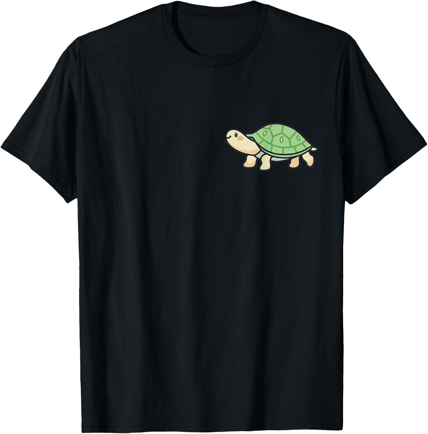 Turtle Animal Aesthetic Kawaii Lover Owner Cute T-Shirt - T-Shirt | Black