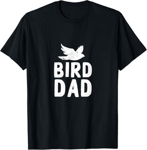 Bird Dad Design for Companion Bird Pet Owners T-Shirt - T-Shirt | Black