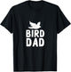 Bird Dad Design for Companion Bird Pet Owners T-Shirt - T-Shirt | Black