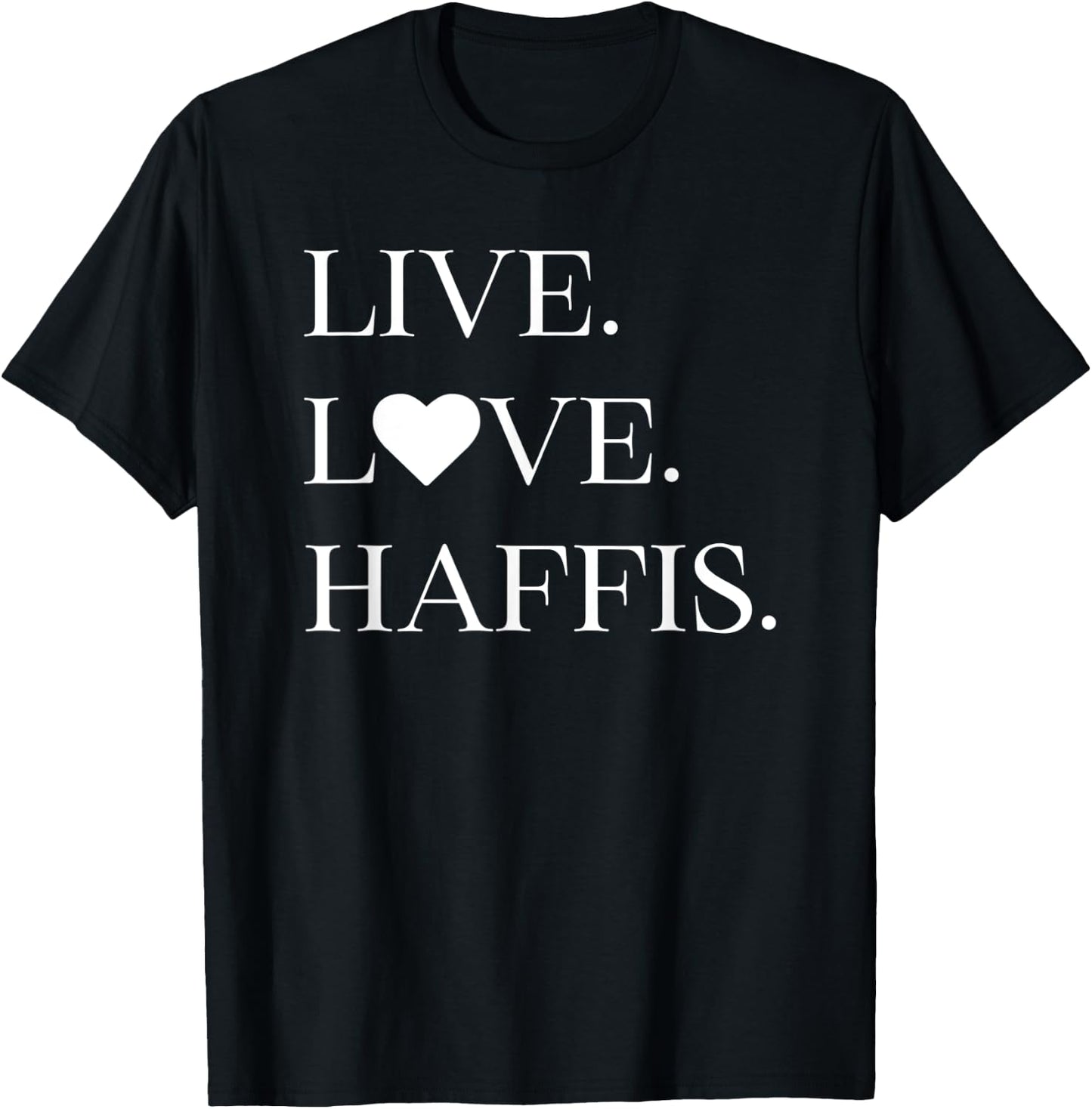 Live Love Haffis | Haflinger T-Shirt - T-Shirt | Black
