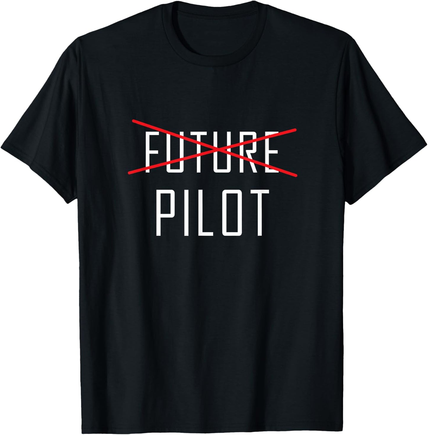 Future Pilot Graduation Shirt, Funny Cute Graduate Gift T-Shirt - T-Shirt | Black