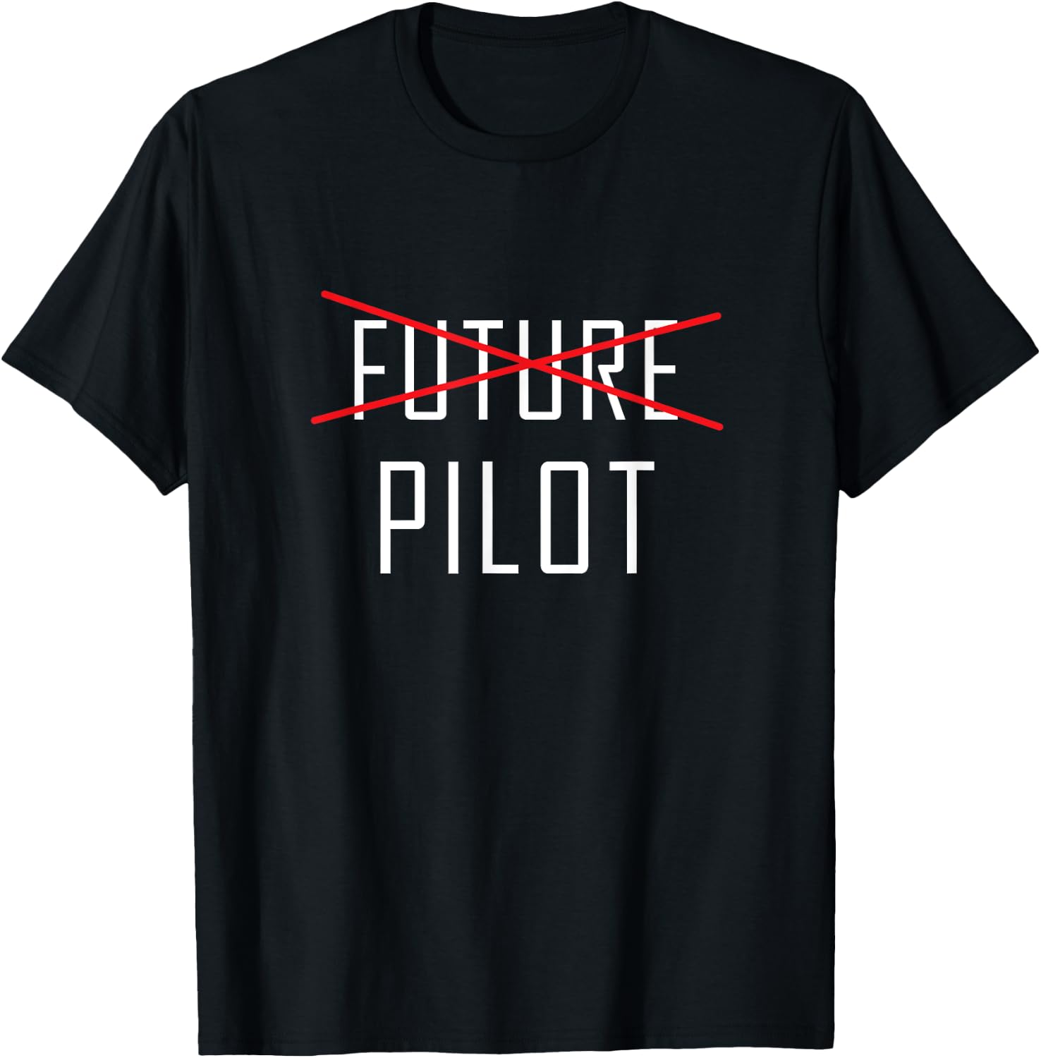 Future Pilot Graduation Shirt, Funny Cute Graduate Gift T-Shirt - T-Shirt | Black