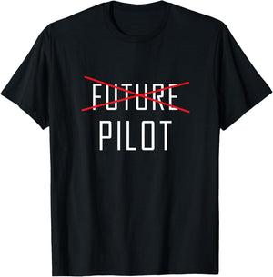 Future Pilot Graduation Shirt, Funny Cute Graduate Gift T-Shirt - T-Shirt | Black