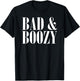 Bad & Boozy Bachelorette Party Funny Summer Beer Pun T-Shirt - T-Shirt | Black