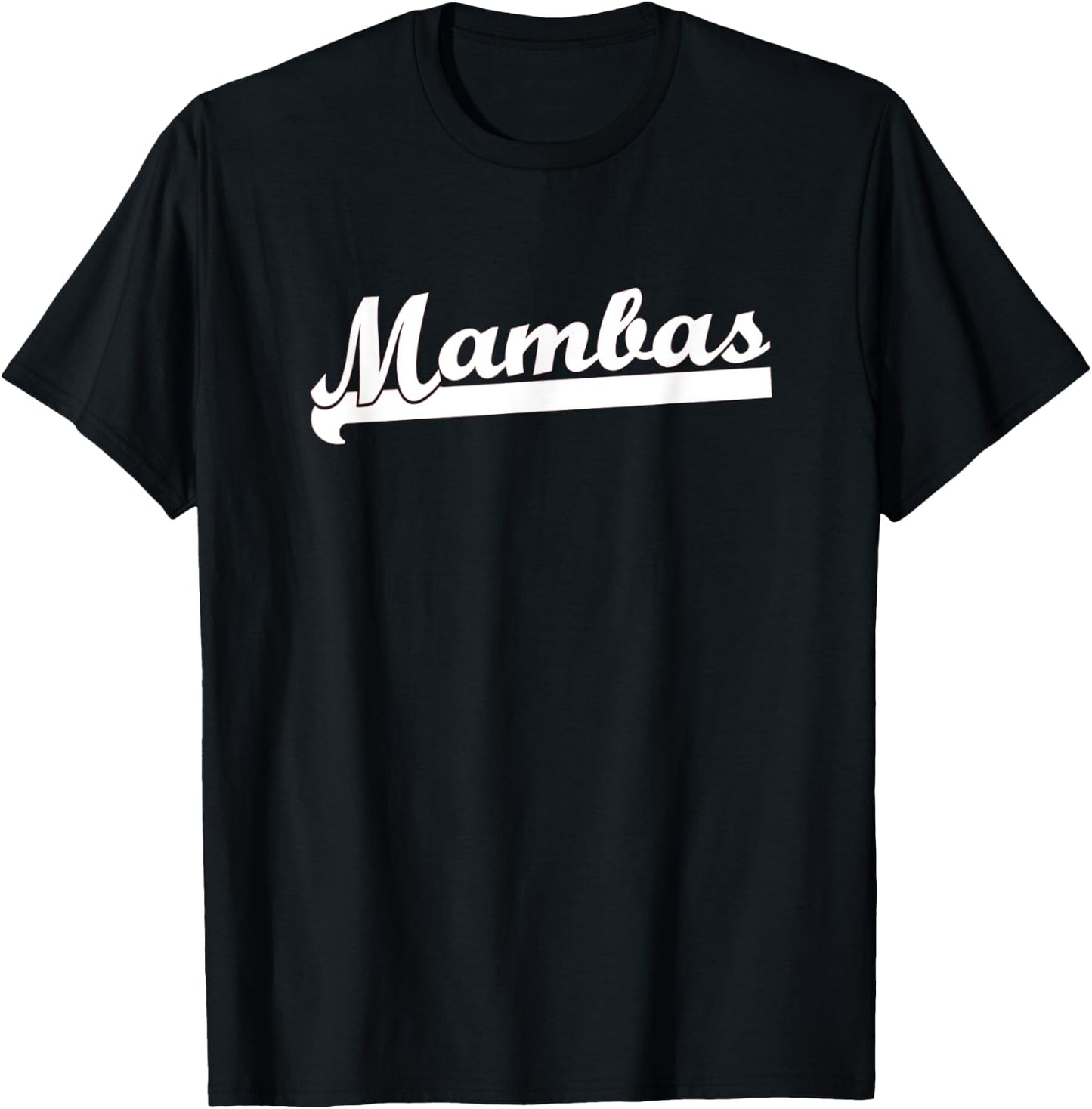 MAMBAS Flag Football Baseball T-Ball Basketball Soccer Team T-Shirt - T-Shirt | Black