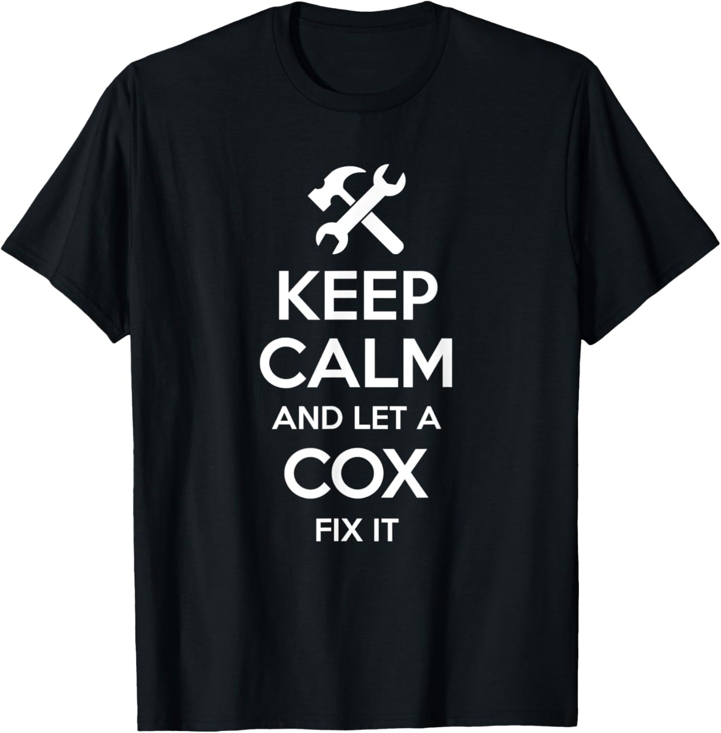COX Funny Surname Birthday Family Tree Reunion Gift T-Shirt - T-Shirt | Black