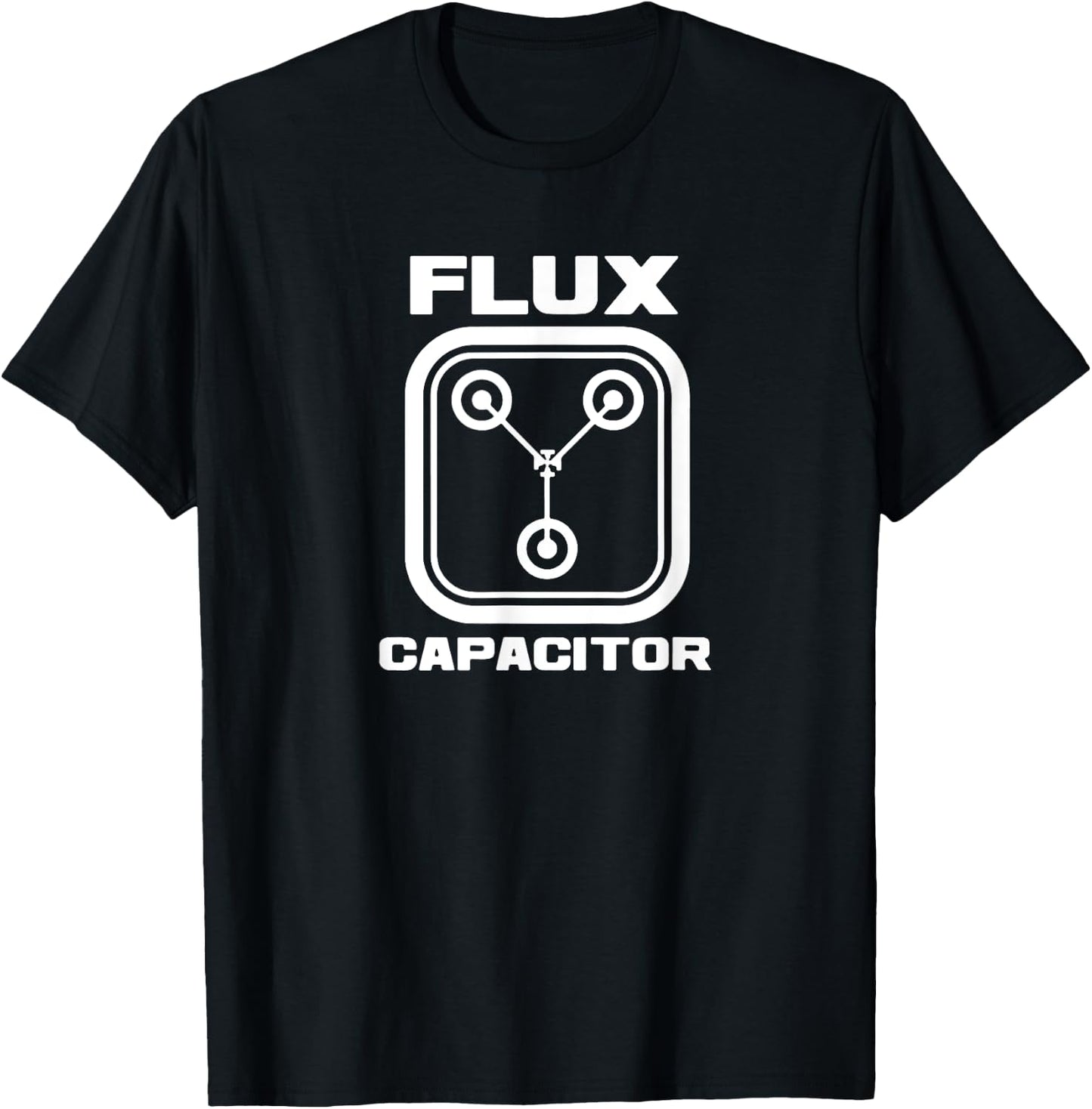 Funny 80's Vintage Movie - Flux Capacitor T-Shirt - T-Shirt | Black