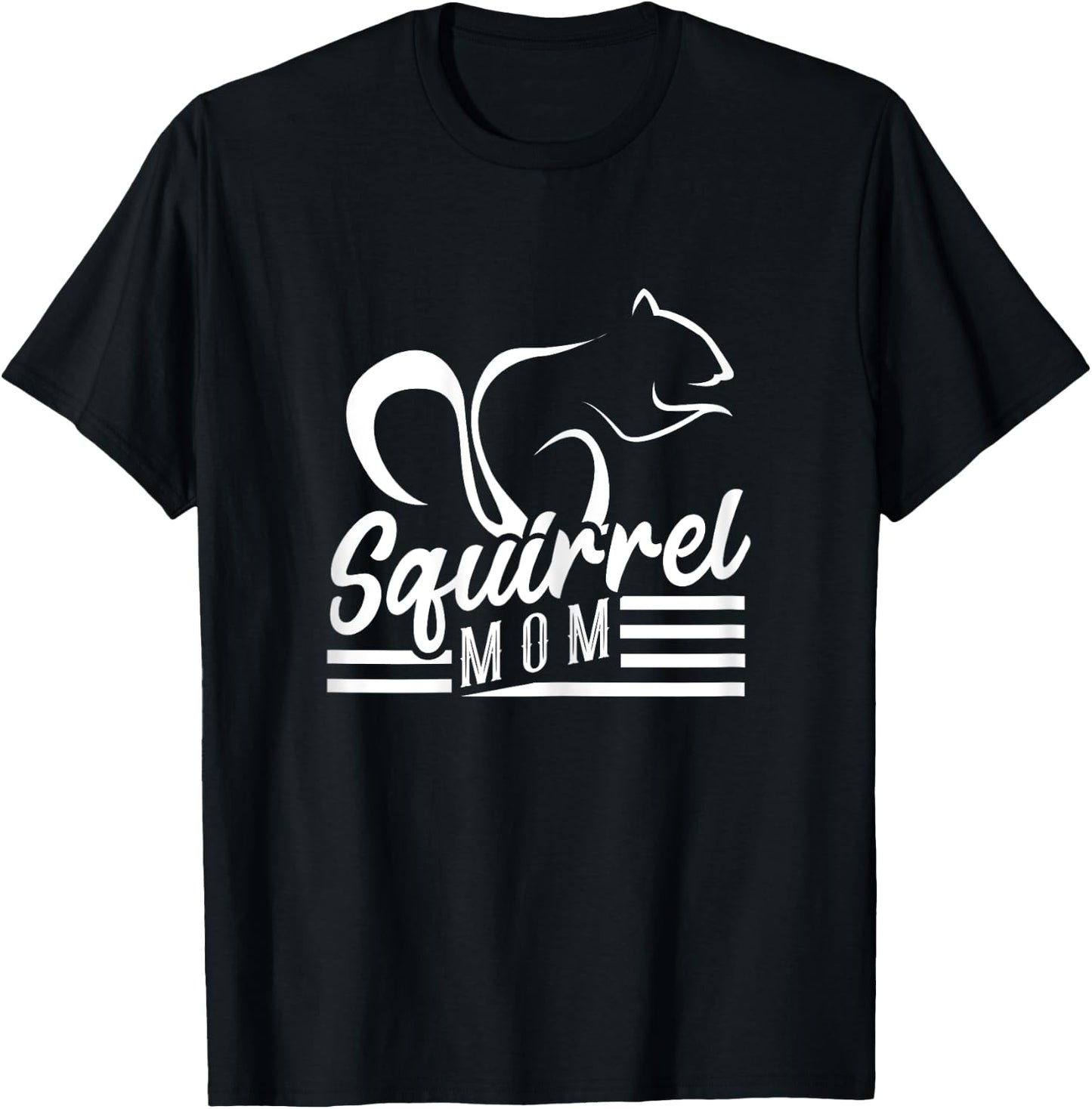 Squirrel Mom Rodent Acorn Forest Animal Flying Squirrel T-Shirt - T-Shirt | Black