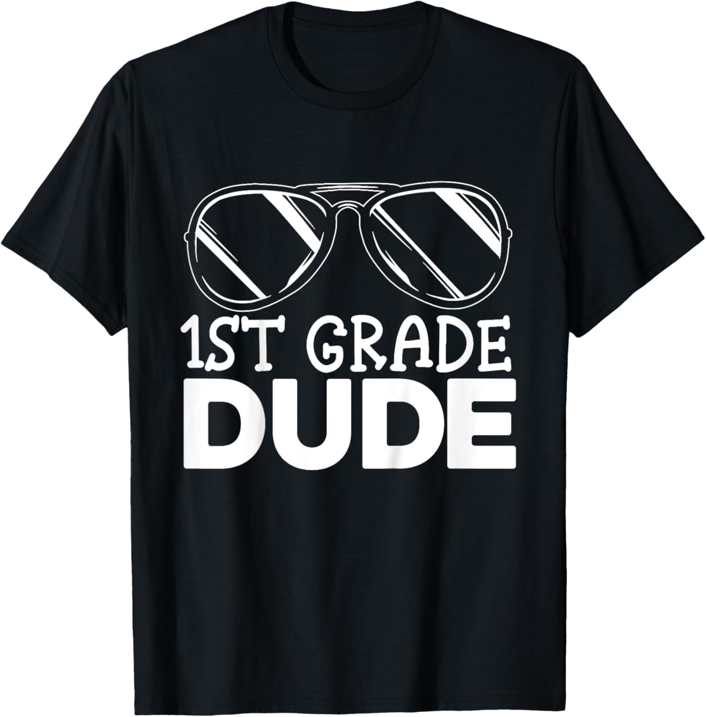 Kids 1st Grade Dude First Day Of School Cool Back To School T-Shirt - T-Shirt | Black
