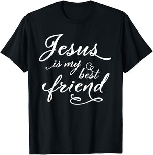 Jesus is my best friend T-Shirt - T-Shirt | Black