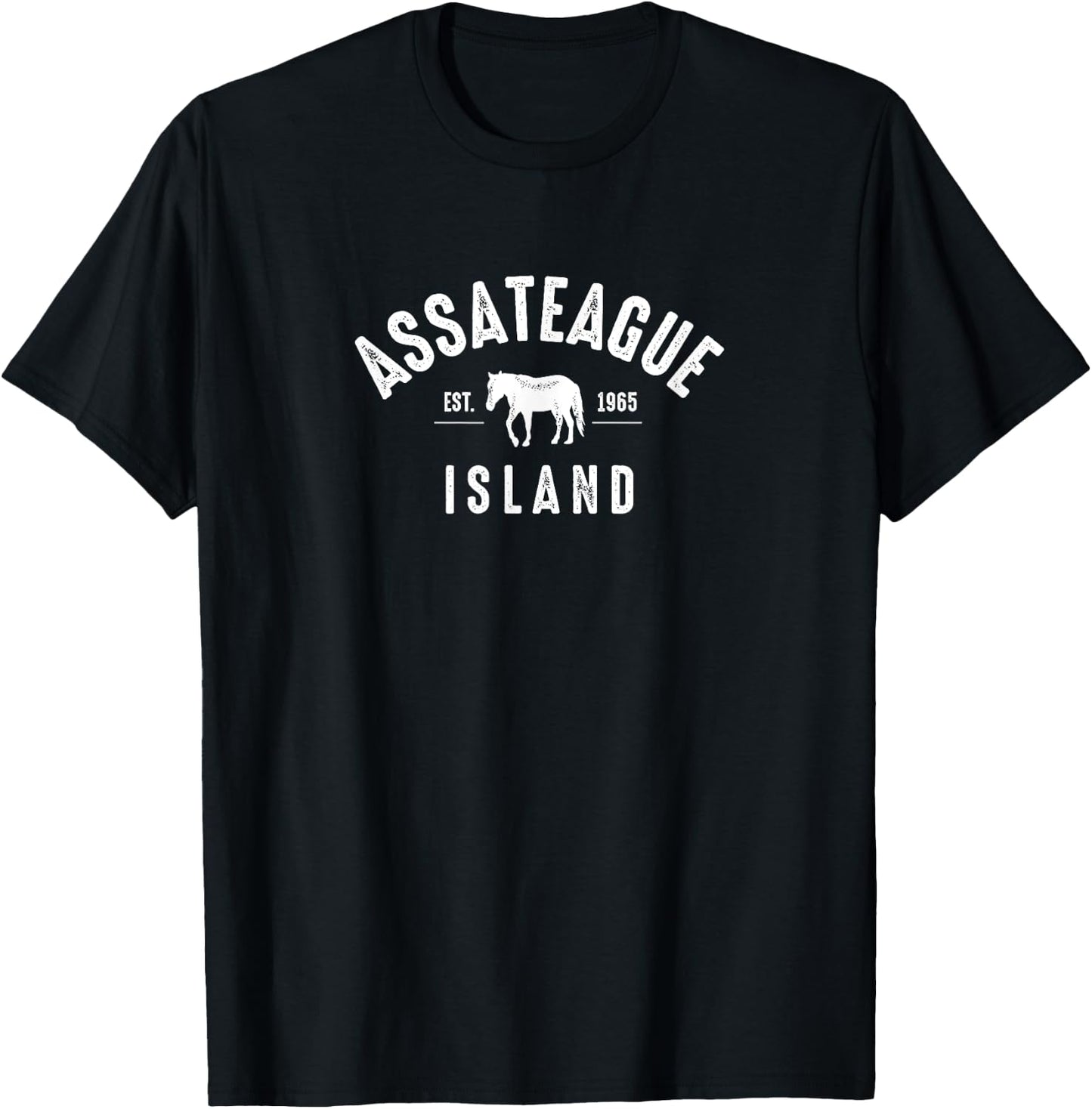 Assateague Island Wild Horse T-Shirt - T-Shirt | Black
