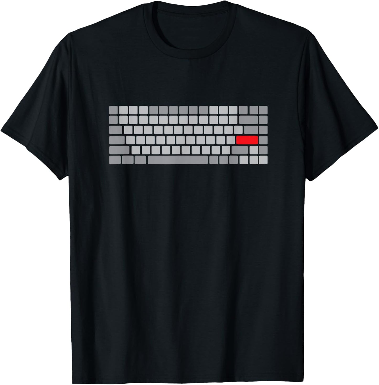 Mechanical Keyboard Red Enter Key T-Shirt - T-Shirt | Black