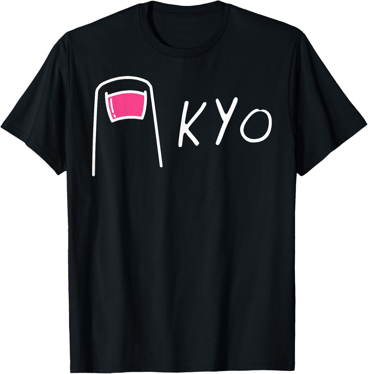 Funny Japan Tokyo Pun - "TOE" KYO - Humorous Japanese T-Shirt - T-Shirt | Black