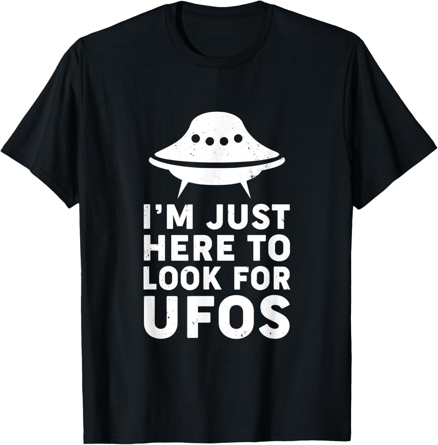 Funny UFO Believer Alien T-Shirt - T-Shirt | Black