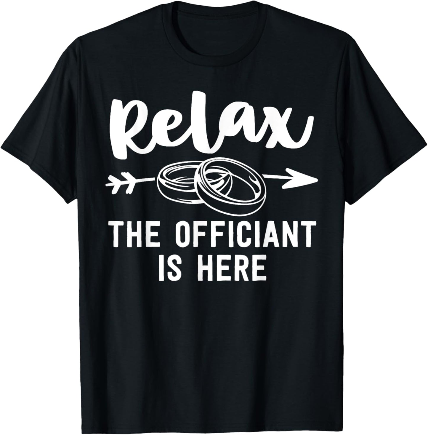 Wedding Officiant Gift Funny Ordained Minister Gift T-Shirt - T-Shirt | Black