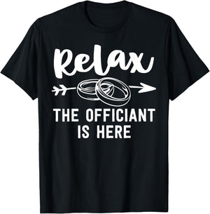 Wedding Officiant Gift Funny Ordained Minister Gift T-Shirt - T-Shirt | Black
