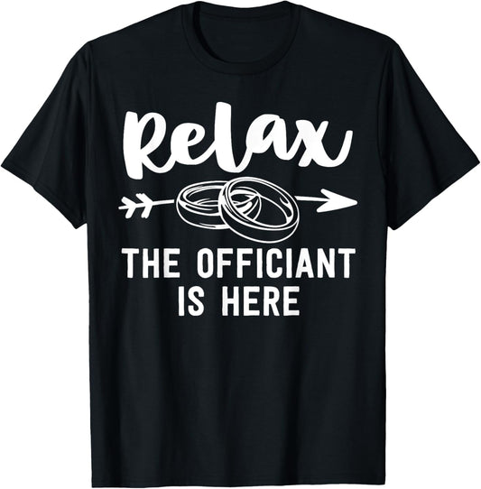 Wedding Officiant Gift Funny Ordained Minister Gift T-Shirt - T-Shirt | Black