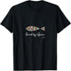 Modern christian ichthys (ichthus Ixoyc) Saved by Grace T-Shirt - T-Shirt | Black