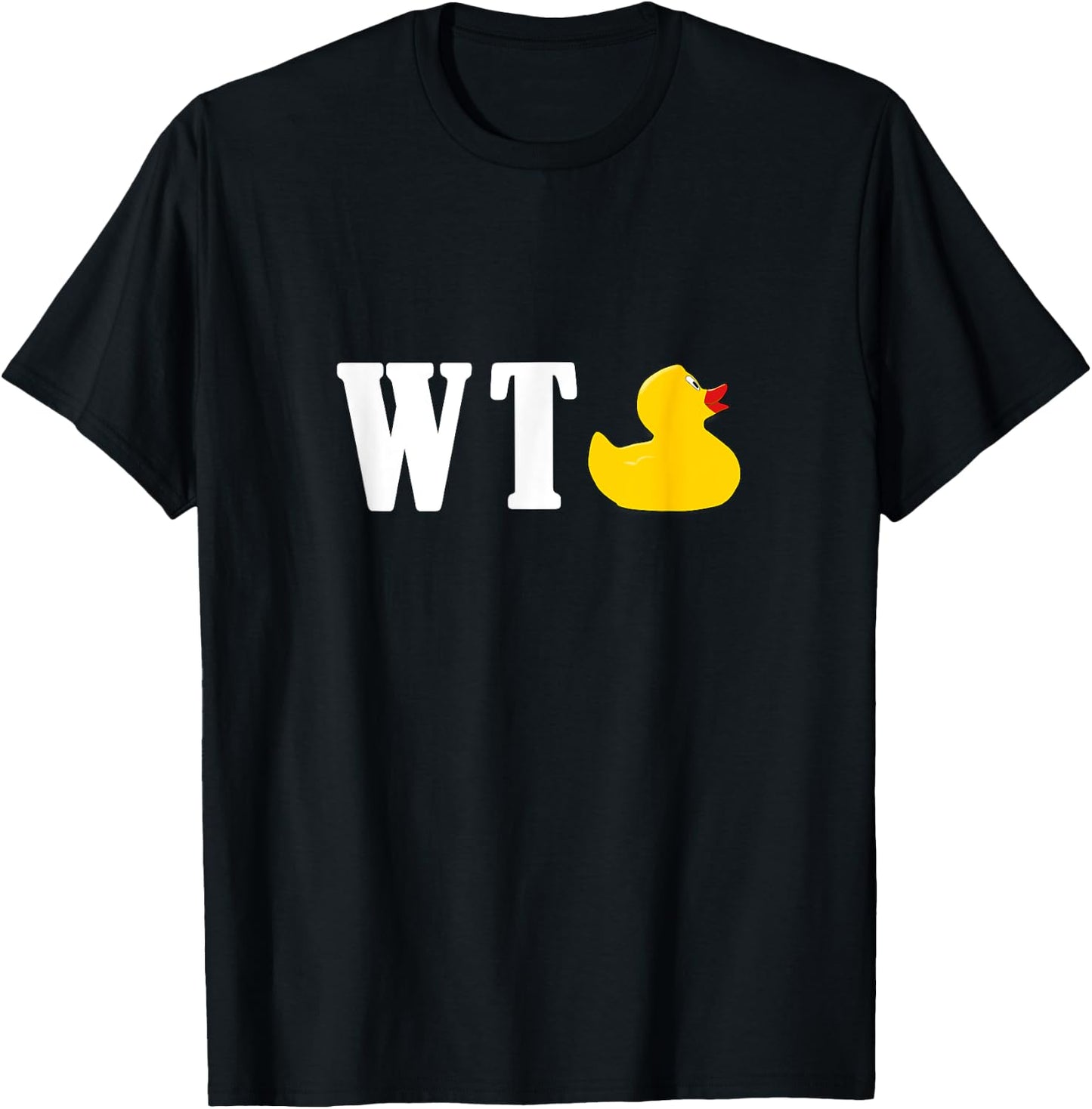 Funny WTF What the Duck Saying Parody Gift T-Shirt - T-Shirt | Black