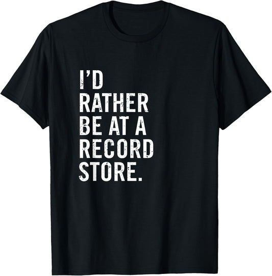 Cool Vinyl Records Gift Vinyl Record Store Lovers T-Shirt - T-Shirt | Black