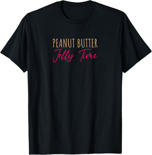 Peanut Butter Jelly Time BFF Love Match Perfect T-Shirt - T-Shirt | Black