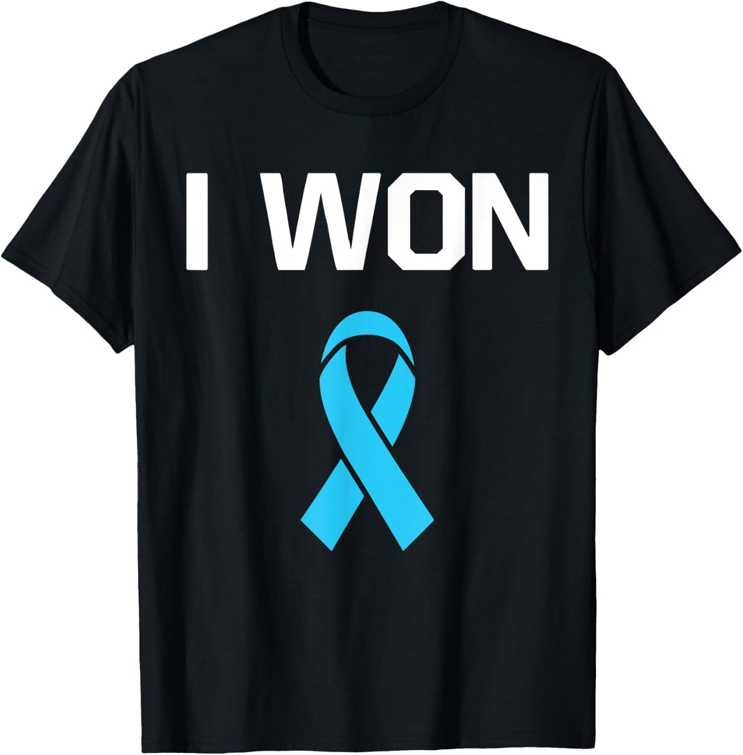 I Won - Fighter Warrior Prostate Cancer Awareness T-Shirt - T-Shirt | Black