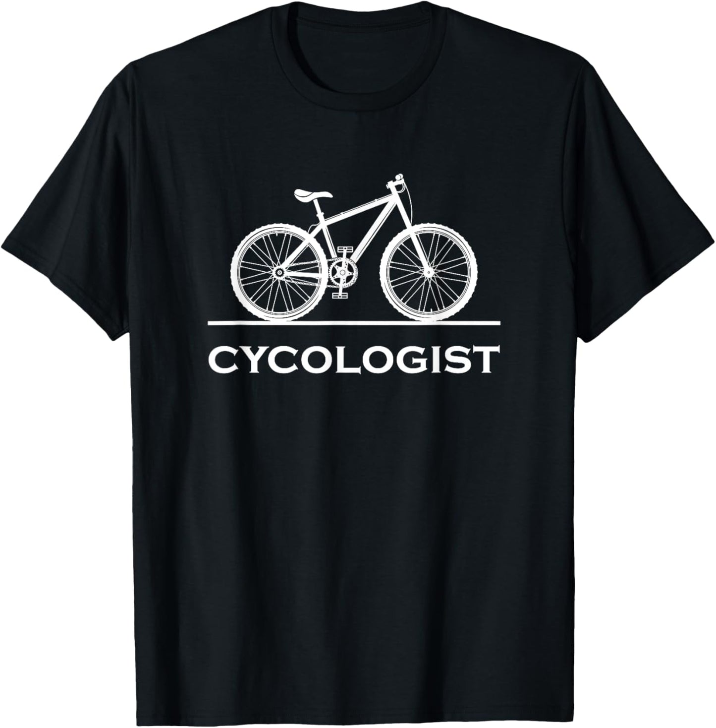 Cycologist Funny MTB Cycling Gift Bike Cycology T-Shirt - T-Shirt | Black
