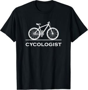 Cycologist Funny MTB Cycling Gift Bike Cycology T-Shirt - T-Shirt | Black