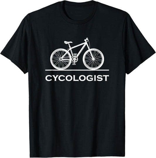 Cycologist Funny MTB Cycling Gift Bike Cycology T-Shirt - T-Shirt | Black