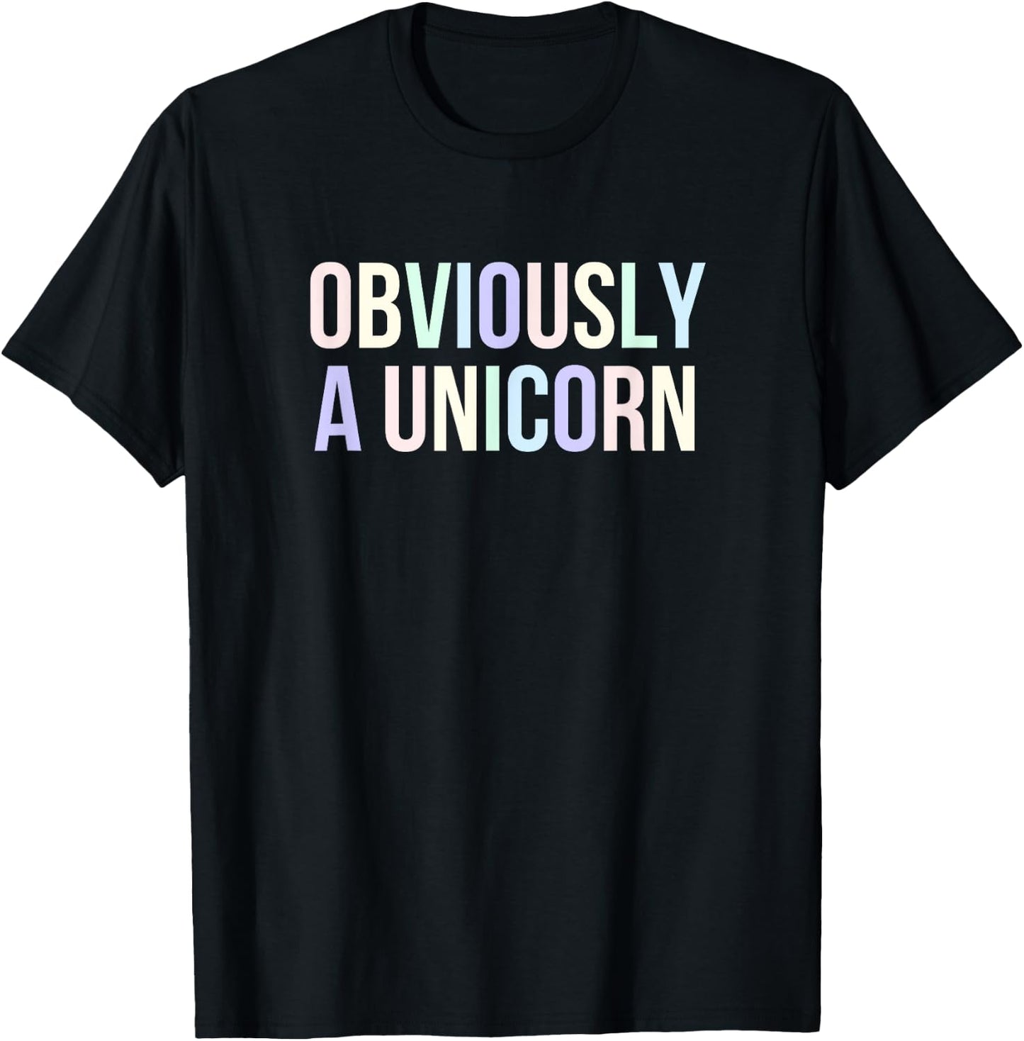 Obviously A Unicorn T-Shirt - T-Shirt | Black