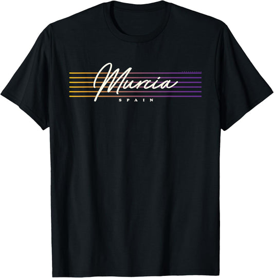 Retro Style Spain Murcia T-Shirt - T-Shirt | Black
