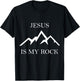 Jesus is my Rock T-Shirt - T-Shirt | Black