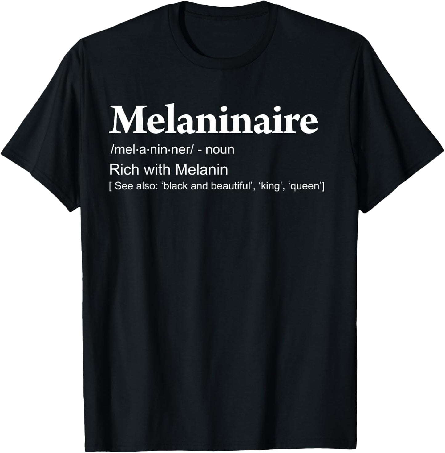 Melaninaire Definition funny Melanin T-Shirt - T-Shirt | Black