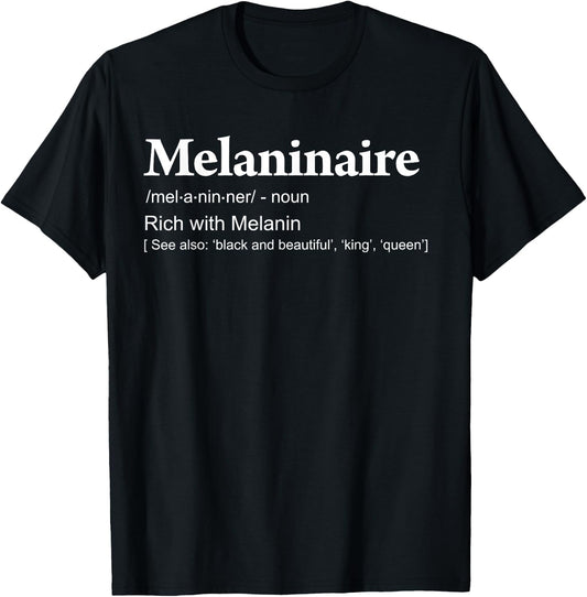 Melaninaire Definition funny Melanin T-Shirt - T-Shirt | Black