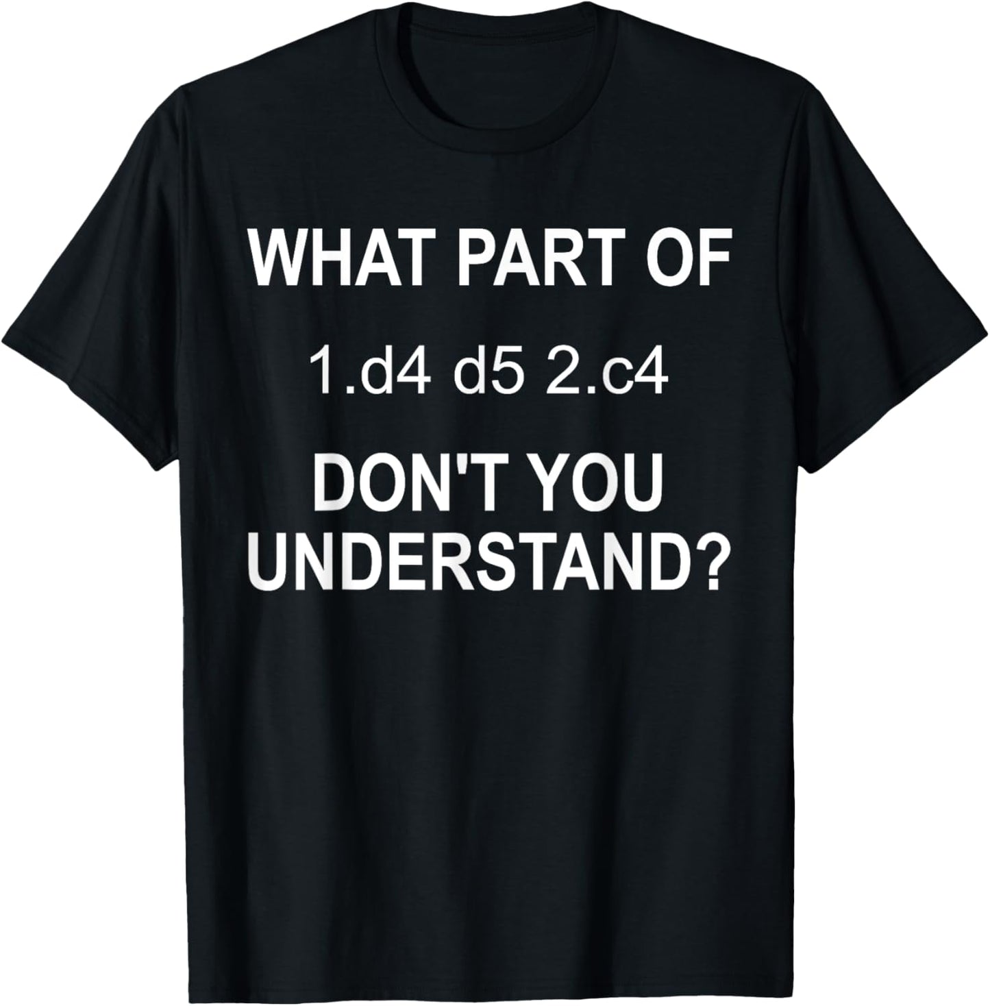 Chess Gifts Kids Queen's Gambit Modern Chess Opening T-Shirt - T-Shirt | Black