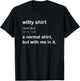 Funny Witty Comical Men Clever Quick Witted T-Shirt - T-Shirt | Black
