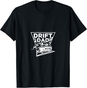 Drift Dad Japan Car Drifting With Smoke Daddy Project Stance T-Shirt - T-Shirt | Black