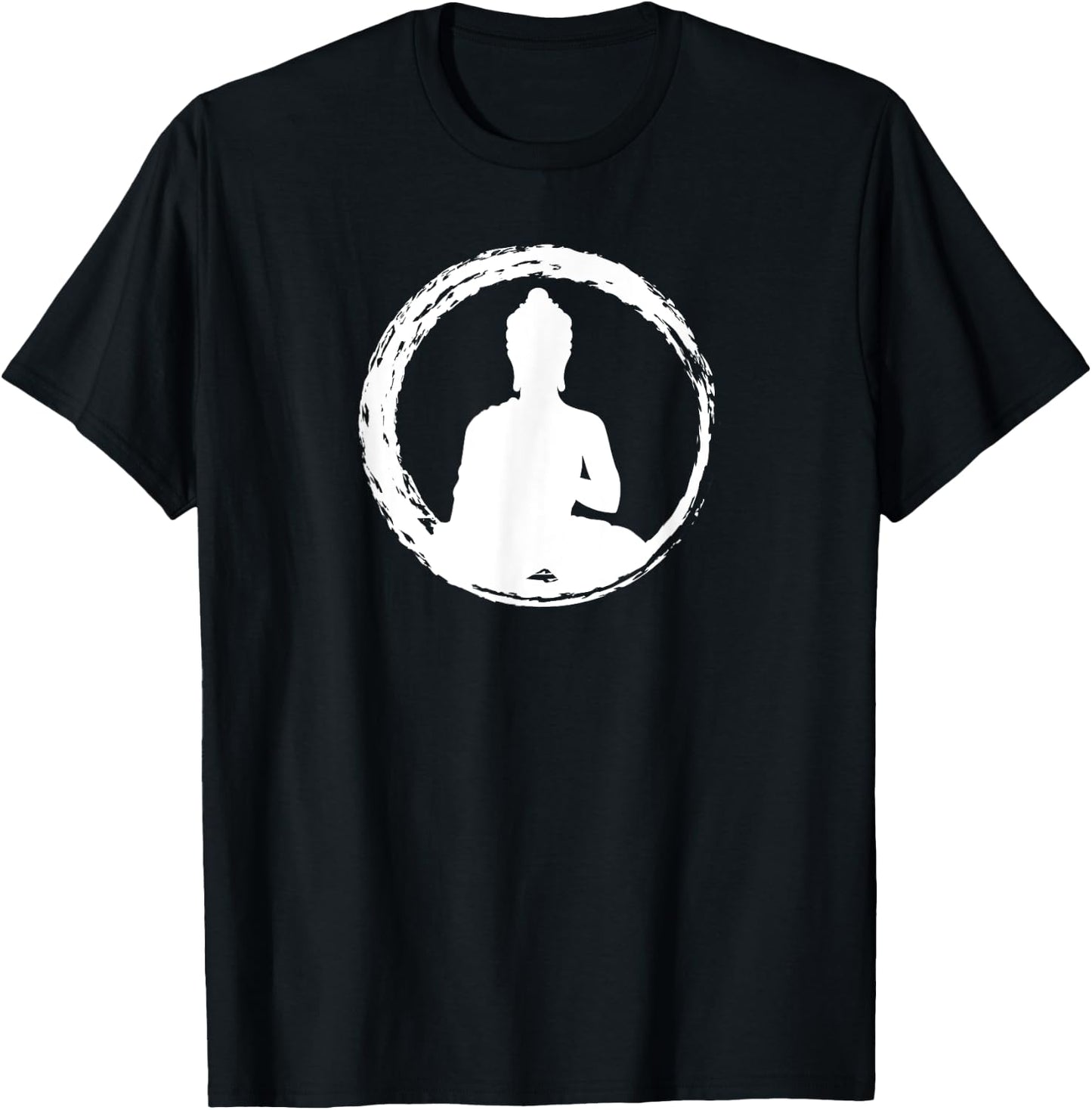 Zen Symbol Buddha Design Gautama Buddha Meditation T-Shirt - T-Shirt | Black