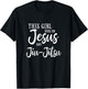 This Girl Runs On Jesus And Jiu Jitsu Christian Gift T-Shirt - T-Shirt | Black