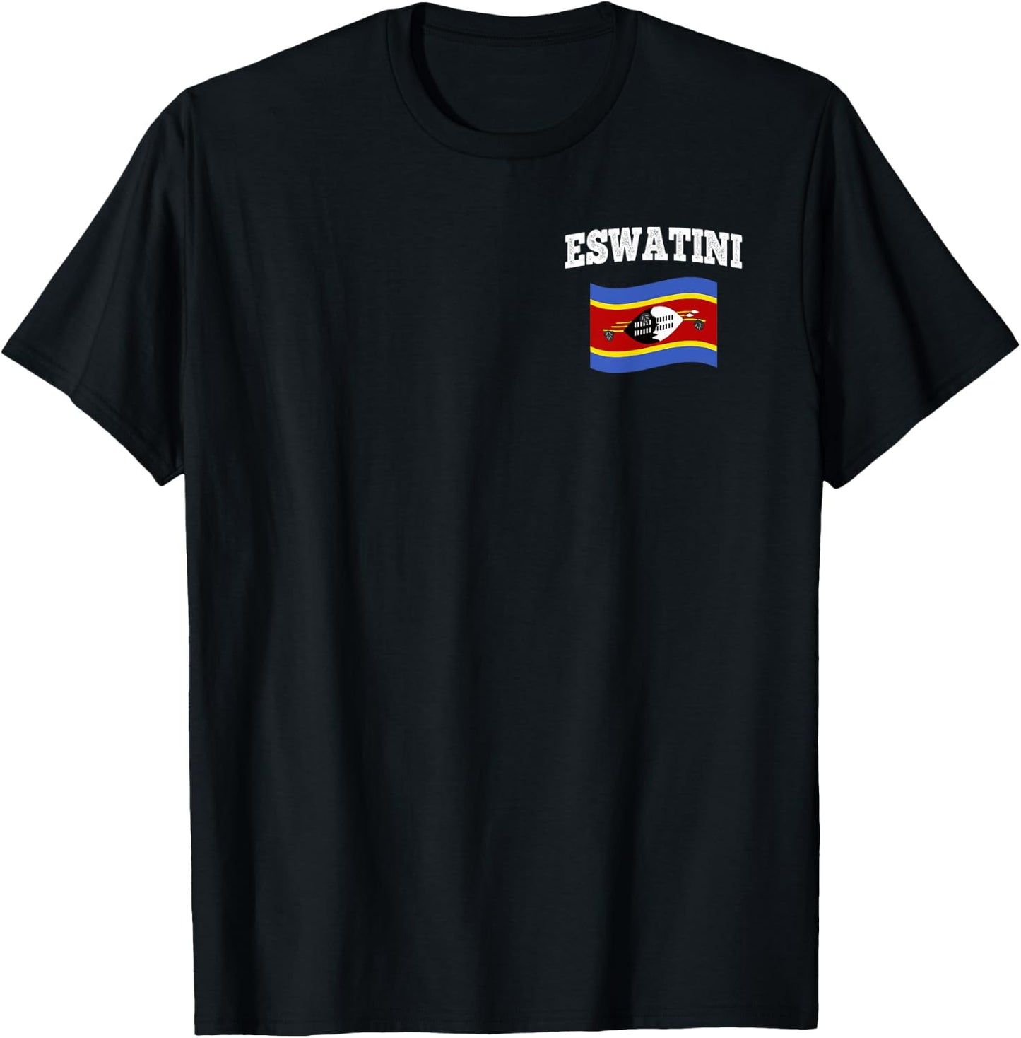ESWATINI Flag Sport Competition Proud Vacation Souvenir T-Shirt - T-Shirt | Black