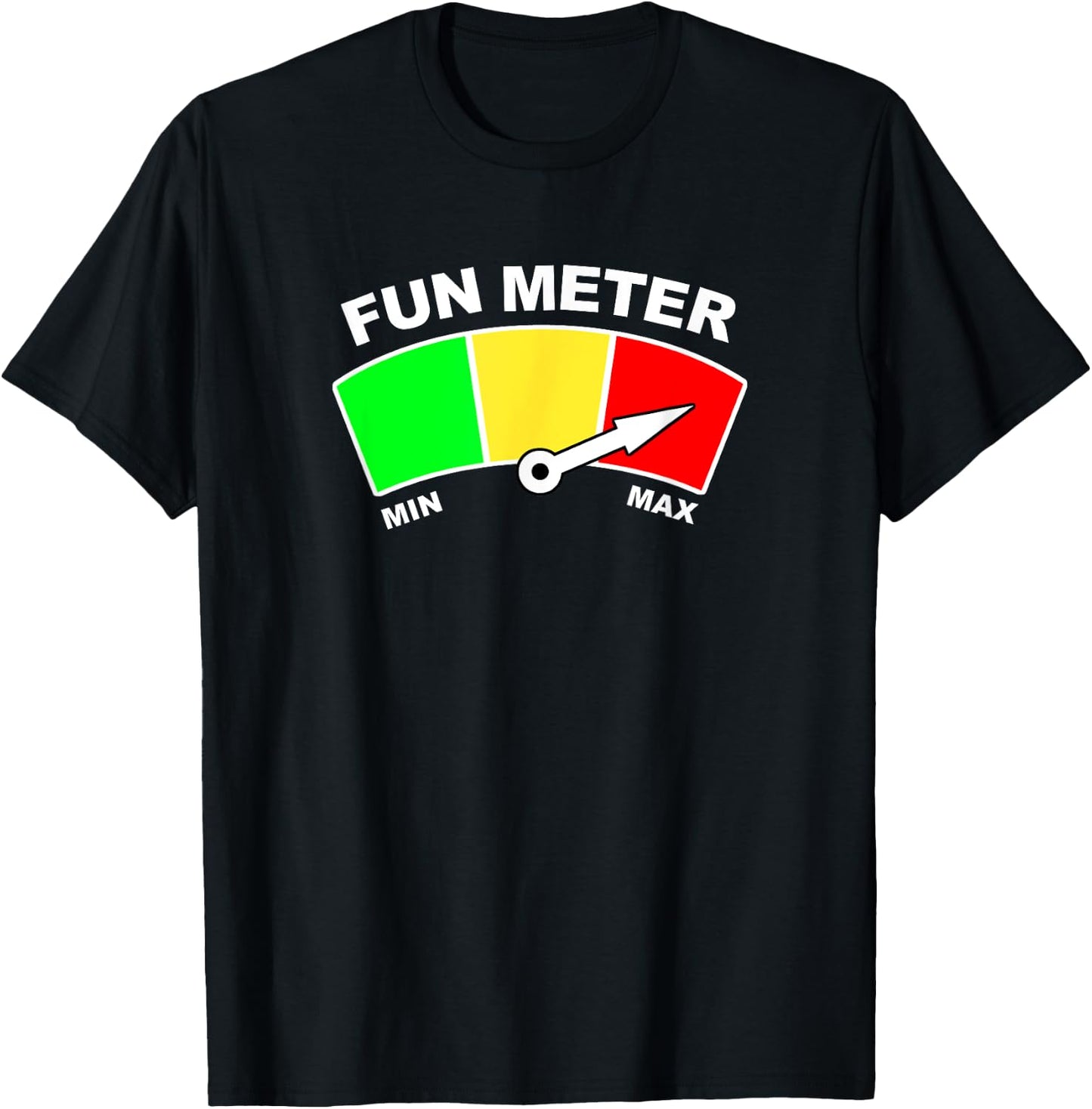 Ready For Fun Collection Fun Meter T-Shirt - T-Shirt | Black