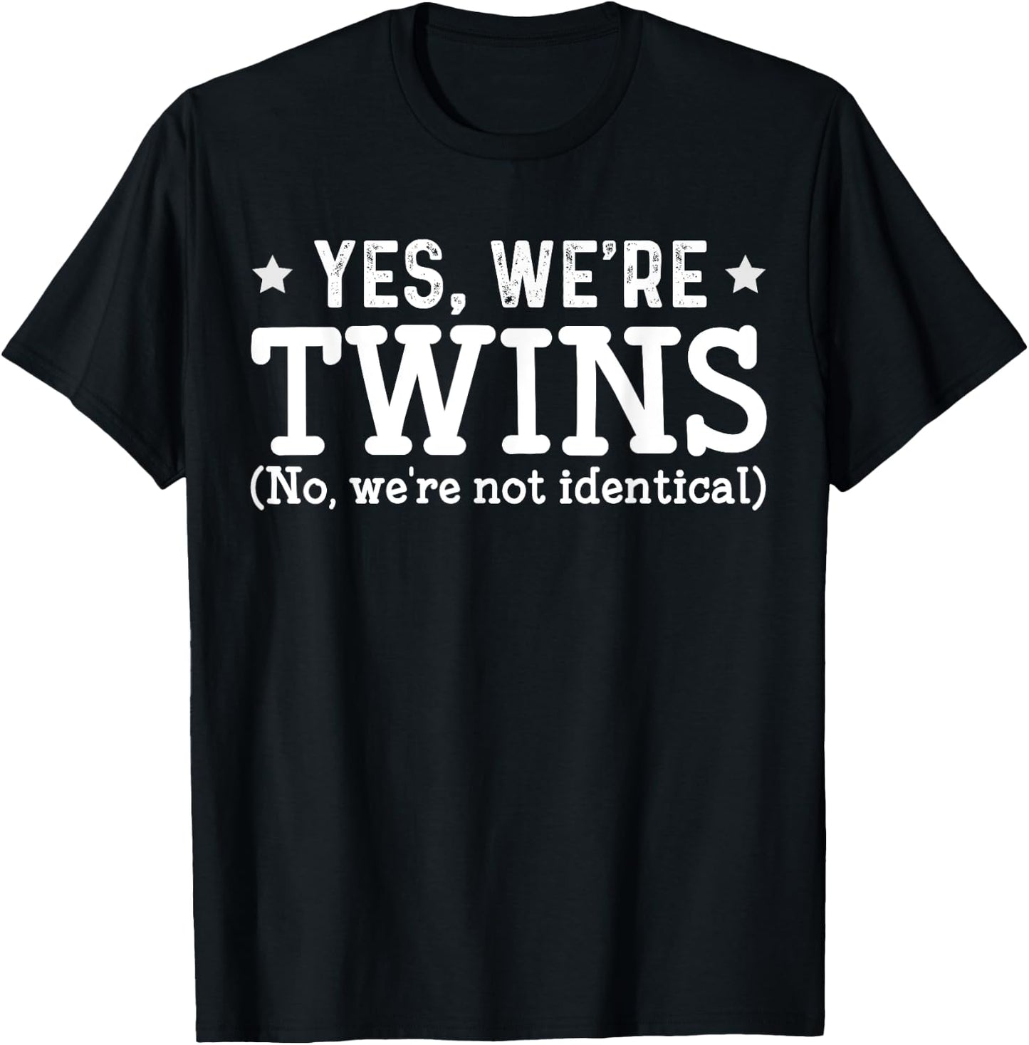 Twins Partner Twin Siblings T-Shirt - T-Shirt | Black