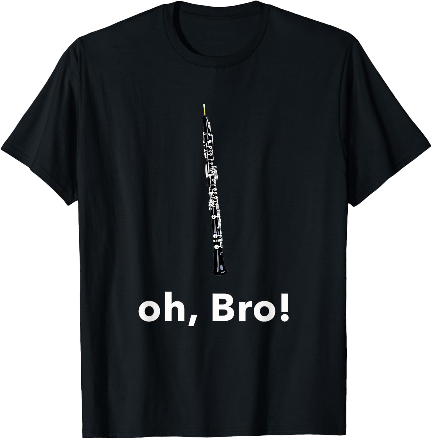 Funny Oboe Player Oboist Musician Music Teacher Pun Oboe T-Shirt - T-Shirt | Black