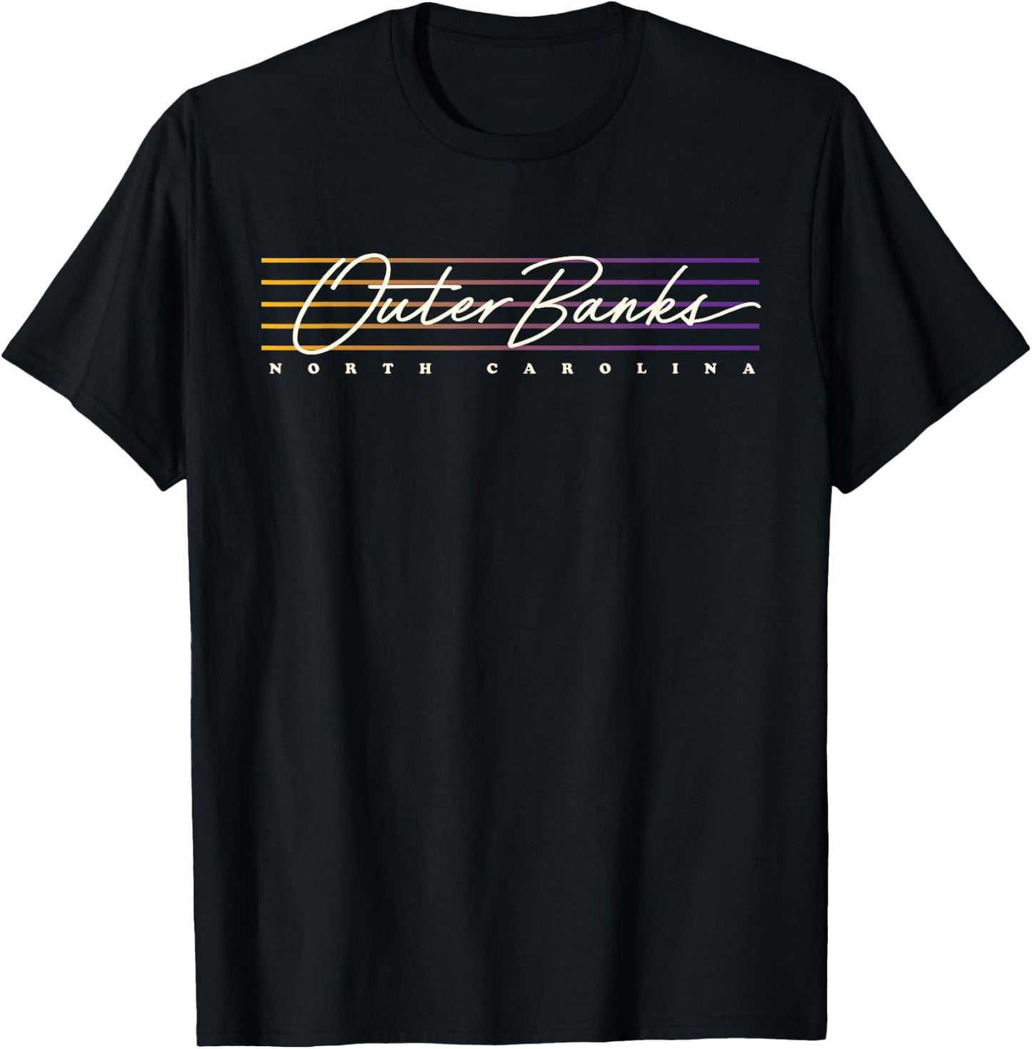 Retro Style Outer Banks T-Shirt - T-Shirt | Black