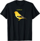 Yellow Finch Songbird Art T-Shirt - T-Shirt | Black