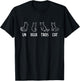 Un Deux Trois Cat Gift Funny French Pet Animal Joke Quote T-Shirt - T-Shirt | Black