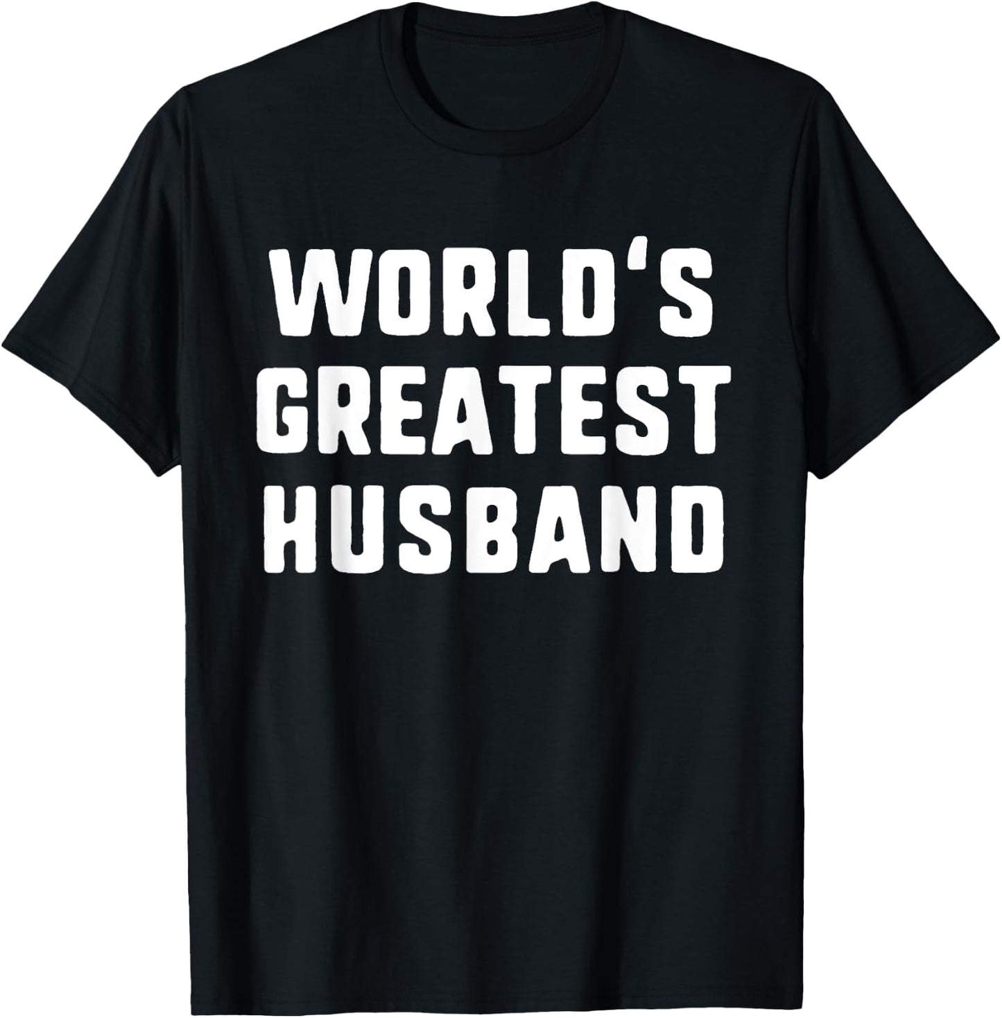 World's Greatest Husband Funny Gift Christmas T-Shirt - T-Shirt | Black