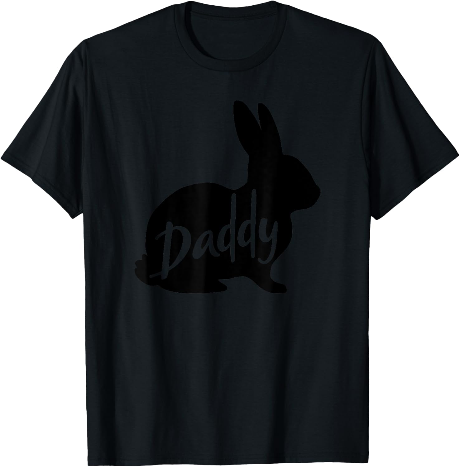 Daddy Bunny Rabbit Father Dad Easter T-Shirt - T-Shirt | Black